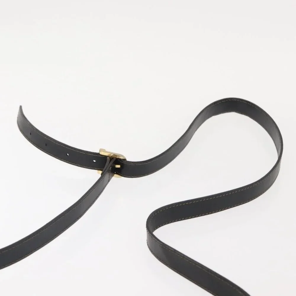 Authentic FENDI Pecan Canvas Shoulder Bag PVC Black Brown gold - Picture 15 of 16